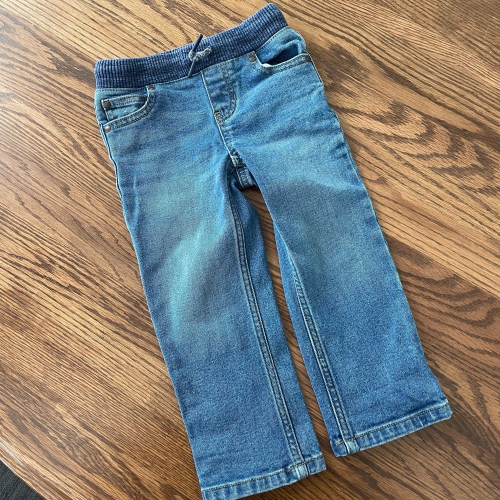 Lands’ End Stretch Pull On Denim Jeans